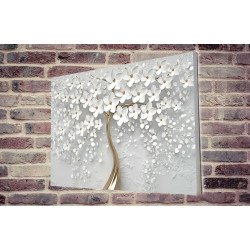 Tablou Forex White Tree With Flowers