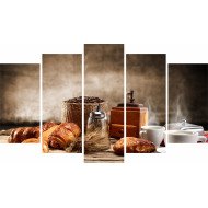 Tablou Forex 5 piese Breakfast