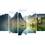 Tablou Forex 5 piese Fantastic Clouds and Sunset Sky Tablou Forex 5 piese Fantastic Clouds and Sunset Sky