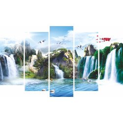 Tablou Forex 5 piese Mural Cascade