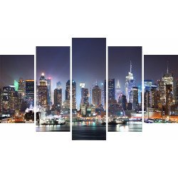 Tablou Forex 5 piese NYC Times Square