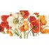 Tablou Forex 5 piese Poppies Melody I by Winston Porter