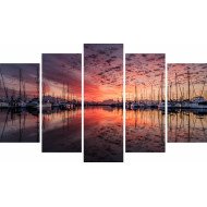 Tablou Forex 5 piese Port de Saint Raphael