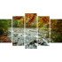Tablou Forex 5 piese River in Autumn