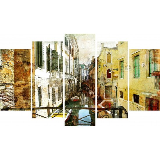 Tablou Forex 5 piese The City of Venice