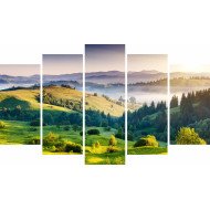Tablou Forex 5 piese Tree Mountain