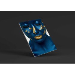 Tablou Forex Blue Skin and Gold Lips