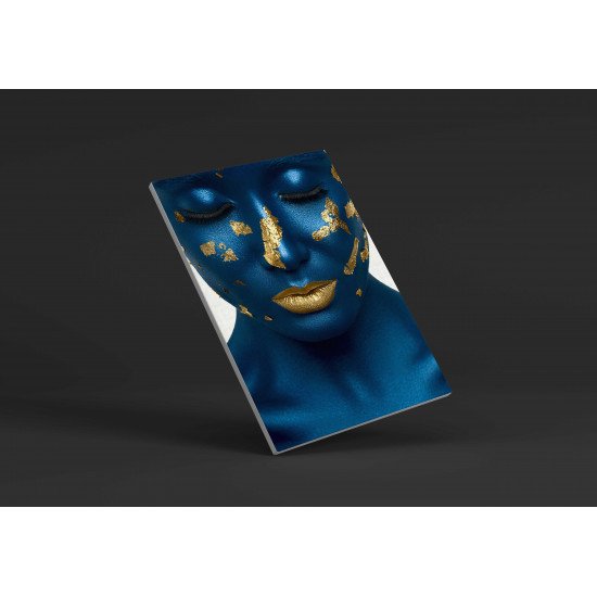 Tablou Forex Blue Skin and Gold Lips