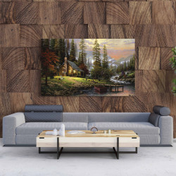 Tablou Canvas Peaceful Retreat by Thomas Kinkade